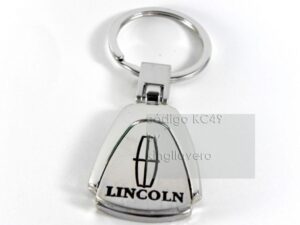 LLAVERO LINCOLN, TIPO TRAPECIO, PLACA GRABADA