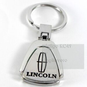 LLAVERO LINCOLN, TIPO TRAPECIO, PLACA GRABADA