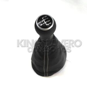 POMO CON FUNDA DE PIEL COSTURAS BLANCO – JETTA, GOLF, BEETLE MK4 O A4