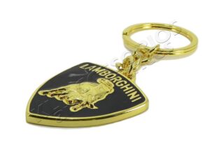 LLAVERO LAMBORGHINI, DISEÑO 3D, ACABADO DORADO