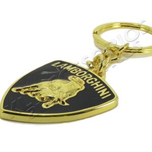 LLAVERO LAMBORGHINI, DISEÑO 3D, ACABADO DORADO