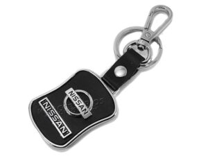 Llavero Nissan de Lujo Vinipiel con Metal Cromado Uso Rudo y Alta Resistencia