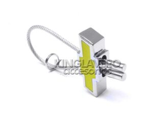 LLAVERO CHEVROLET, CORREA DE ACERO PLASTIFICADO