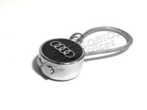 LLAVERO AUDI, CORREA DE ACERO PLASTIFICADO