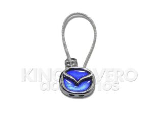LLAVERO 3D CORREA ACERO - MAZDA
