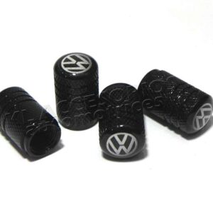 JUEGO DE TAPAS AIRE LLANTA VOLKSWAGEN, ALUMINIO NEGRO, UNIVERSALES
