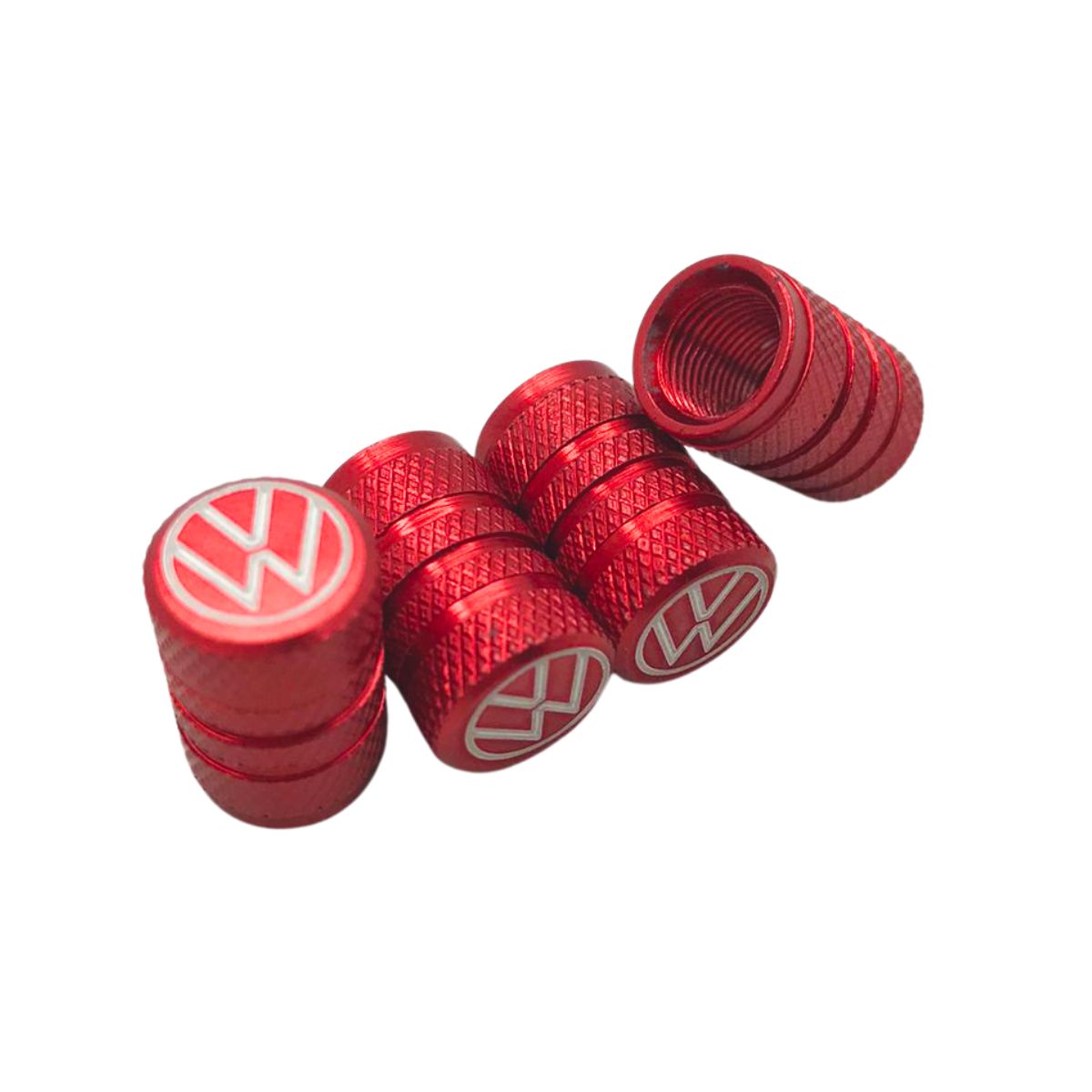 Set de Tapones para Válvula de Llanta Volkswagen Aluminio (4 Piezas) - KL Autoshop - Image 3