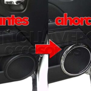 CUBIERTAS DE CROMO PARA BOCINAS - JEEP PATRIOT, COMPASS, WRANGLER, SAHARA