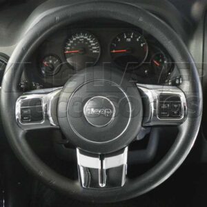 EMBELLECEDORES DE VOLANTE EN CROMO - JEEP PATRIOT, COMPASS, WRANGLER, SAHARA