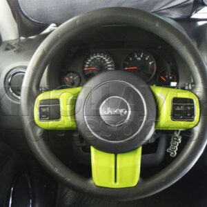 EMBELLECEDORES DE VOLANTE EN VERDE – JEEP PATRIOT, COMPASS, WRANGLER, SAHARA