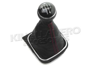 SET DE PALANCA DE VELOCIDADES CON FUNDA DE PIEL Y MARCO CROMO, BORA, JETTA MK6