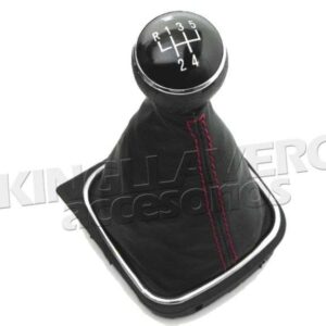 SET DE PALANCA DE VELOCIDADES CON FUNDA DE PIEL Y MARCO CROMO, BORA, JETTA MK6