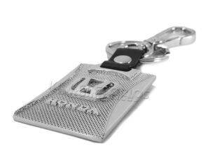 LLAVERO HONDA, ACABADO CROMO PIEL