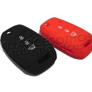FUNDA SKIN PARA LLAVE DE NAVAJA 3 BOTONES KIA, RIO, FORTE, SPORTAGE