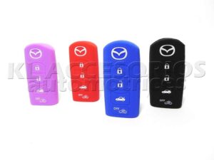 FUNDA SILICON PARA LLAVE DE PRESENCIA 4 BOTONES MAZDA, 2, 3, 6, CX3, CX5