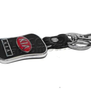 LLAVERO KIA, ACABADO PIEL CON METAL