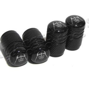 JUEGO DE TAPAS AIRE LLANTA, STAR WARS, DARTH VADER, ALUMINIO NEGRO, UNIVERSALES