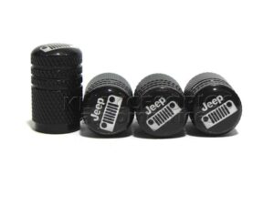 JUEGO DE TAPAS AIRE LLANTA, JEEP, ALUMINIO NEGRO, UNIVERSALES