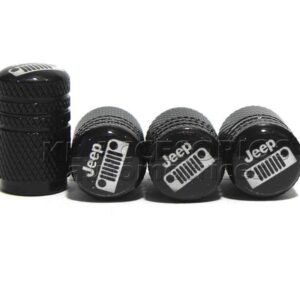 JUEGO DE TAPAS AIRE LLANTA, JEEP, ALUMINIO NEGRO, UNIVERSALES