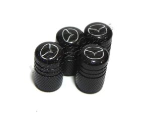 JUEGO DE TAPAS AIRE LLANTA, MAZDA, ALUMINIO NEGRO, UNIVERSALES