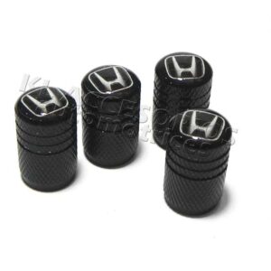 JUEGO DE TAPAS AIRE LLANTA, HONDA, ALUMINIO NEGRO, UNIVERSALES