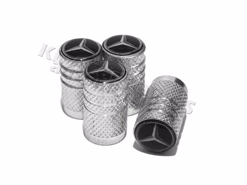 JUEGO DE TAPAS AIRE LLANTA, MERCEDES BENZ, ALUMINIO NEGRO, UNIVERSALES - Image 6