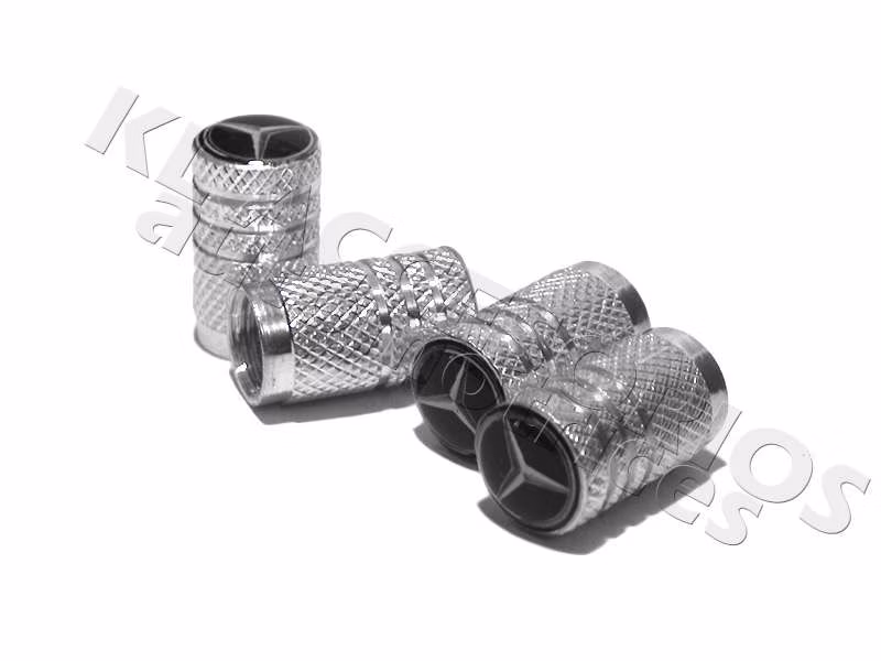 JUEGO DE TAPAS AIRE LLANTA, MERCEDES BENZ, ALUMINIO NEGRO, UNIVERSALES - Image 2