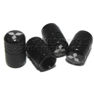 JUEGO DE TAPAS AIRE LLANTA, MITSUBISHI, ALUMINIO NEGRO, UNIVERSALES