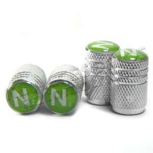 JUEGO DE TAPAS AIRE LLANTA, NITROGENO, N2, ALUMINIO, UNIVERSALES