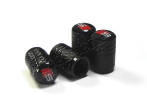 JUEGO DE TAPAS AIRE LLANTA, AUDI S LINE, ALUMINIO NEGRO, UNIVERSALES