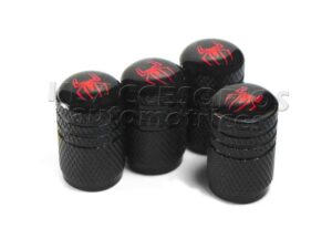 JUEGO DE TAPAS AIRE LLANTA, MARVEL EDITION, SPIDERMAN, ALUMINIO NEGRO, UNIVERSALES