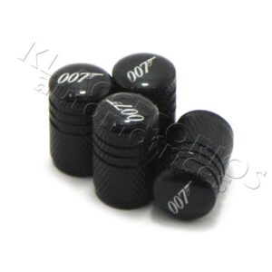 JUEGO DE TAPAS AIRE LLANTA, JAMES BOND, 007, ALUMINIO, UNIVERSALES
