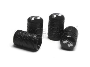 JUEGO TAPAS AIRE LLANTA, ALUMINIO NEGRO, VOLKSWAGEN RLINE, BEETLE, TIGUAN, JETTA