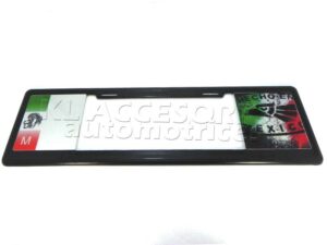 MARCO PORTAPLACA TIPO EUROPEO EDICION EDICION HECHO EN MEXICO BANDERA AGUILA MEXICOHECHO DE PLASTICO ABS CON LETRAS EN RELIEVE, CALCOMANIAS EN VINIL AUTOADHERIBLE IMPRESO CON REFLEJANTE, COMPATIBLE CON TODAS LAS PLACAS MEXICANAS.