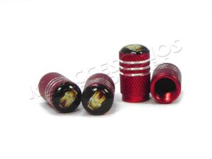 JUEGO DE TAPAS AIRE LLANTA, AVENGER, IRONMAN, ALUMINIO, UNIVERSALES