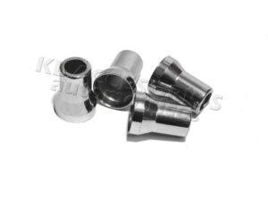 JUEGO DE CAPUCHONES CUBRE VALVULA DE AIRE LLANTA, PLASTICO CROMADO, UNIVERSAL