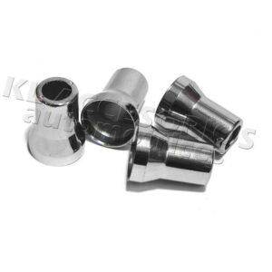 JUEGO DE CAPUCHONES CUBRE VALVULA DE AIRE LLANTA, PLASTICO CROMADO, UNIVERSAL