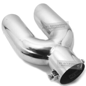 COLILLA TERMINAL CROMO CON DOBLE SALIDA -UNIVERSAL