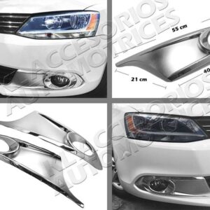 EMBELLECEDOR MARCO CROMO PARA FARO NIEBLA JETTA MK6, BICENTENARIO