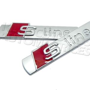 Set Emblemas Salpicadera, Oem, Audi, Sline, A1, A3, A4, A5, A6, A7, A8, Q2, Q3, Q5, Q7, TT, R8, RS
