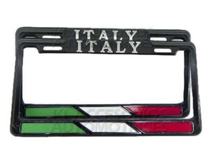PAR PORTAPLACAS, ITALY, ITALIA, FIAT, LAMBORGHINI, FERRARI, MASERATI, PAGANI