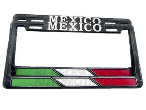 PAR DE PORTAPLACAS, MEXICO, BANDERA, TRI, SELECCION NACIONAL, FUERZA