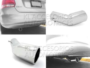 COLILLA, SALIDA DE ESCAPE, TUBO INCLINADO, RACING, TUNNING