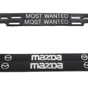 SET DE 2 MARCOS PORTA PLACAS MAZDA MOST WANTED, TAMAÑO NACIONAL