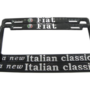 SET DE 2 MARCOS PORTA PLACAS FIAT, A NEW ITALIAN CLASSIC