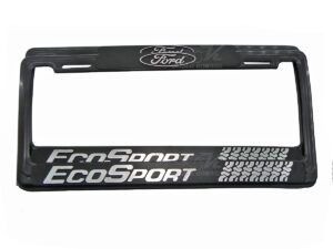 SET DE 2 PORTAPLACAS FORD ECOSPORT EDICION SPORT TIRE TRACKS