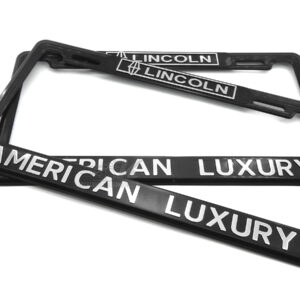 SET DE 2 MARCOS PORTAPLACAS LINCOLN, AMERICAN LUXURY, NAVIGATOR, CONTINENTAL, MARK, MKX, MKC, CORSAIR