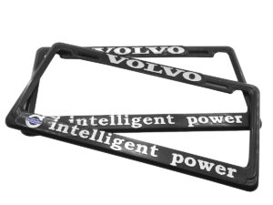 SET DE 2 MARCOS PORTAPLACAS NACIONALES VOLVO, INTELLIGENT POWER