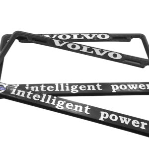 SET DE 2 MARCOS PORTAPLACAS NACIONALES VOLVO, INTELLIGENT POWER