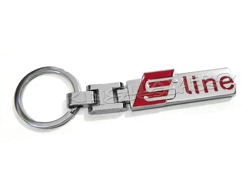 Llavero Audi S-Line Premium de Metal Acabado Cromado y Diseño Articulado